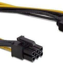 DeLock 15-Pin Sata - 6-Pin Sata Cable 0.21m Πολύχρωμο 82924
