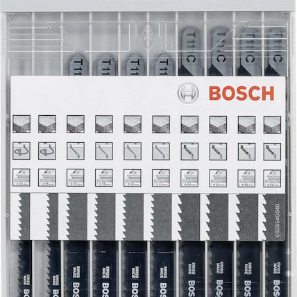 Bosch 2607010629 Λάμες Basic for Wood για Ξύλο 10τμχ