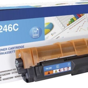 Brother TN-246C Γνήσιο Toner Laser Εκτυπωτή Κυανό 2200 Σελίδων (TN-246C)
