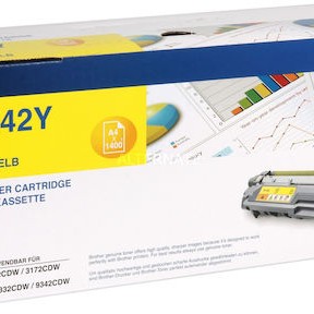 Brother TN-242Y Γνήσιο Toner Laser Εκτυπωτή Κίτρινο 1400 Σελίδων (TN-242Y)