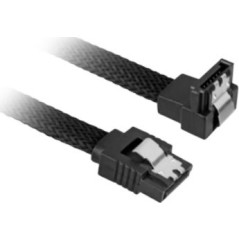 Sharkoon 7-Pin SATA III male - 7-Pin SATA III male Angle (90°) Cable 0.45m Μαύρο