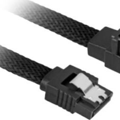 Sharkoon 7-Pin SATA III male - 7-Pin SATA III male Angle (90°) Cable 0.45m Μαύρο