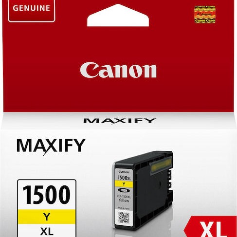 Canon PGI-1500XL Γνήσιο Μελάνι Εκτυπωτή InkJet Κίτρινο (9195B001)