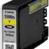 Canon PGI-1500XL Γνήσιο Μελάνι Εκτυπωτή InkJet Κίτρινο (9195B001)