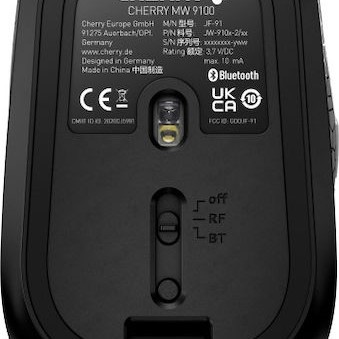 Cherry MW 9100 Ασύρματο Bluetooth Ποντίκι Μαύρο
