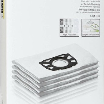 Karcher Σακούλες Σκούπας 4τμχ Συμβατή με Σκούπα Karcher