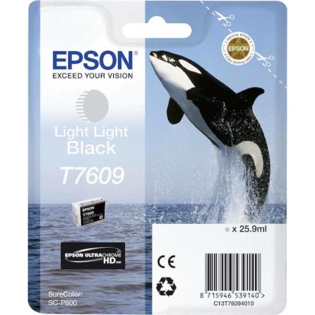 Epson T7609 Γνήσιο Μελάνι Εκτυπωτή InkJet Μπλε (C13T76094010)