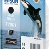 Epson T7601 Γνήσιο Μελάνι Εκτυπωτή InkJet Photo Μαύρο (C13T76014010)