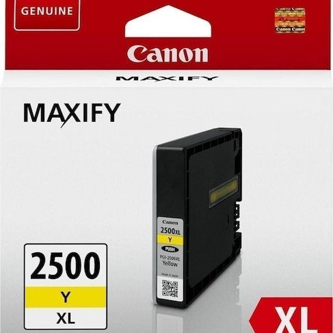 Canon PGI-2500XL Γνήσιο Μελάνι Εκτυπωτή InkJet Κίτρινο (9267B001)
