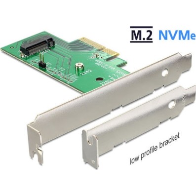 DeLock Κάρτα PCIe σε θύρες M.2