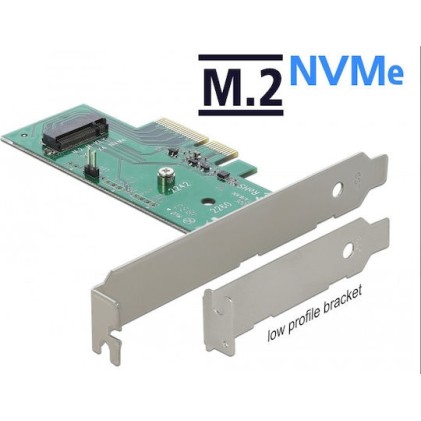 DeLock Κάρτα PCIe σε θύρες M.2