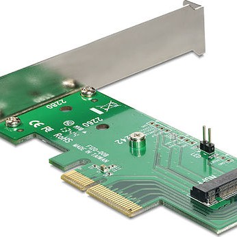 DeLock Κάρτα PCIe σε θύρες M.2