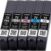 Canon PGI-72 Γνήσιο Πακέτο 5 Μελανιών Εκτυπωτή InkJet Photo Κυανό / Photo Ματζέντα / Photo Μαύρο / Γκρι / Chroma Optimizer (6403B007)