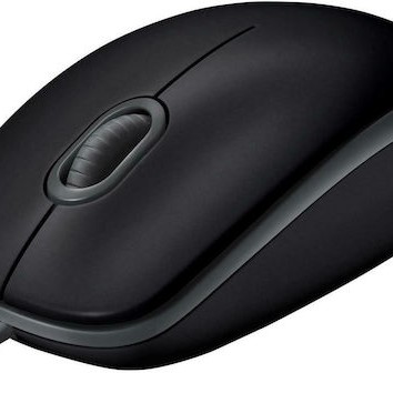 Logitech B110 Silent Ενσύρματο Ποντίκι Μαύρο