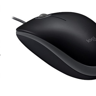Logitech B110 Silent Ενσύρματο Ποντίκι Μαύρο