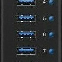 Icy Box USB 3.0 Hub 10 Θυρών με σύνδεση USB-A & Θύρα Φόρτισης και Εξωτερική Παροχή Ρεύματος