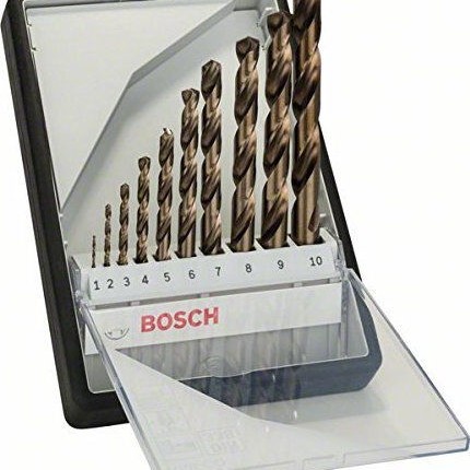 Bosch Robust Line Σετ 10 Τρυπάνια HSS με Κυλινδρικό Στέλεχος για Μέταλλο