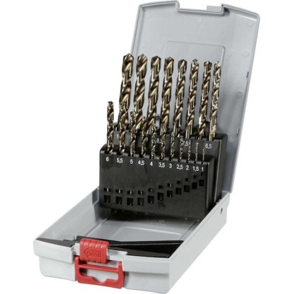 Bosch Σετ 19 HSS-Co 1-10mm Τρυπάνια HSS με Κυλινδρικό Στέλεχος για Μέταλλο