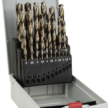 Bosch Σετ 25 Τρυπάνια Κοβαλτίου με Κυλινδρικό Στέλεχος για Μέταλλο και Ξύλο