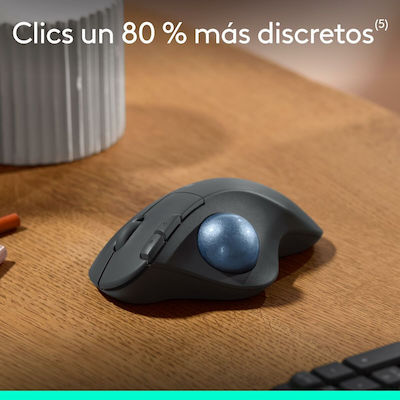 Logitech Ergo M575S Ασύρματο Bluetooth Ποντίκι με Trackball Graphite