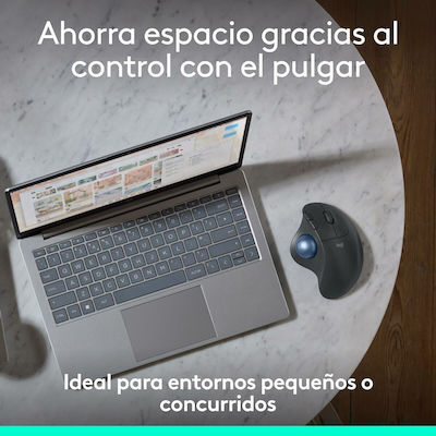 Logitech Ergo M575S Ασύρματο Bluetooth Ποντίκι με Trackball Graphite