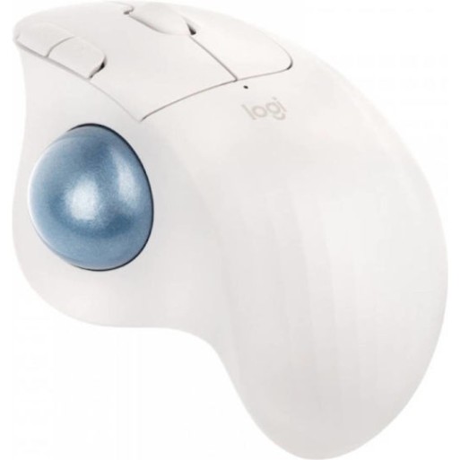 Logitech Ergo M575S Ασύρματο Bluetooth Ποντίκι με Trackball Λευκό
