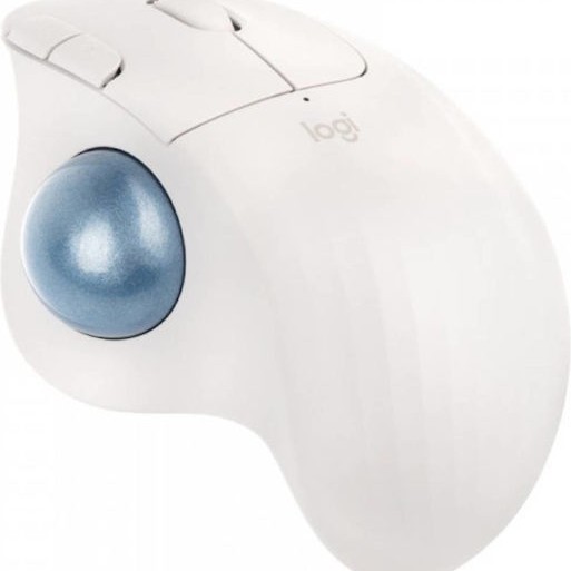Logitech Ergo M575S Ασύρματο Bluetooth Ποντίκι με Trackball Λευκό