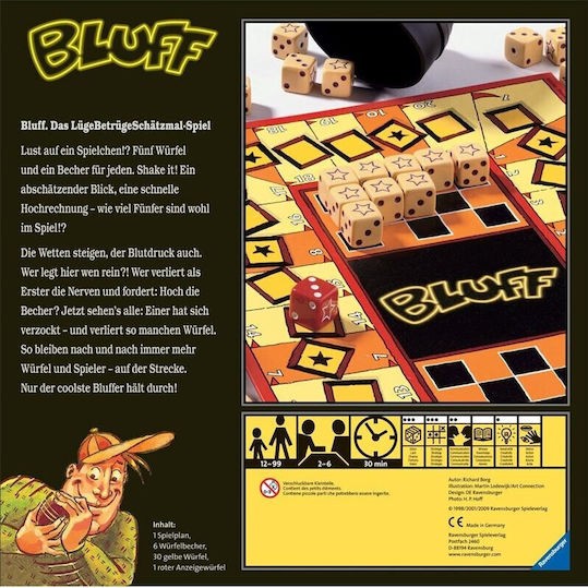 Επιτραπέζιο Παιχνίδι Bluff για 2-6 Παίκτες 12+ Ετών (EN) Ravensburger