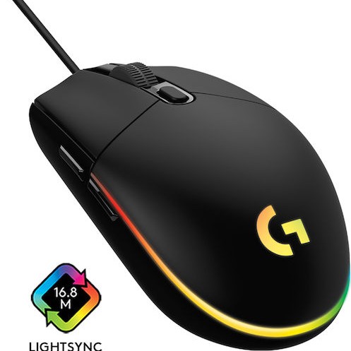 Logitech G203 Lightsync RGB Gaming Ποντίκι 8000 DPI Μαύρο