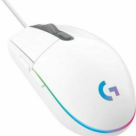 Logitech G203 Lightsync RGB Gaming Ποντίκι 8000 DPI Λευκό