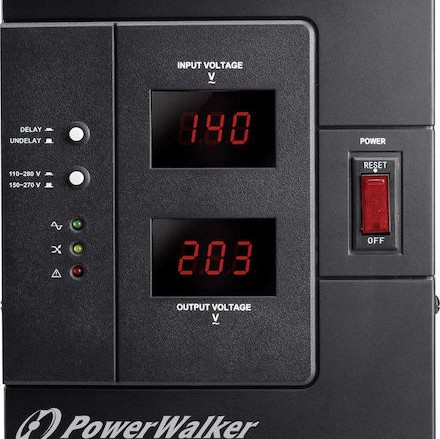 Powerwalker AVR 3000 SIV Σταθεροποιητής Τάσης 3000VA με 2 Πρίζες Ρεύματος