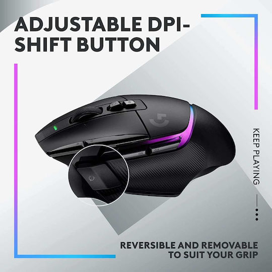 Logitech G502 X Plus Ασύρματο RGB Gaming Ποντίκι 25600 DPI Μαύρο