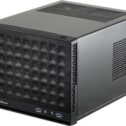 Silverstone Sugo SG13B Mini Tower Κουτί Υπολογιστή Μαύρο