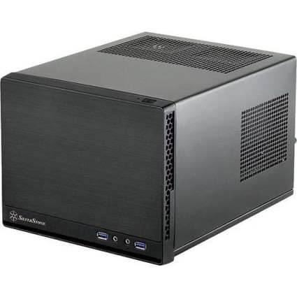 Silverstone Sugo SG13B-Q Cube Κουτί Υπολογιστή Μαύρο