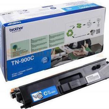 Brother TN-900C Γνήσιο Toner Laser Εκτυπωτή Κυανό High Yield 6000 Σελίδων (TN-900C)