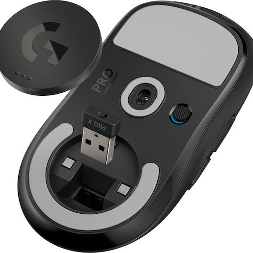 Logitech Pro X Superlight Ασύρματο Gaming Ποντίκι 25400 DPI Μαύρο