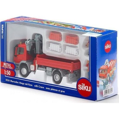 Siku Γερανός Mercedes Atego Κόκκινο με Γερανό για 3+ Ετών