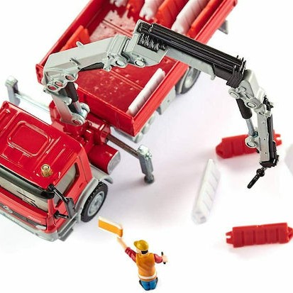 Siku Γερανός Mercedes Atego Κόκκινο με Γερανό για 3+ Ετών