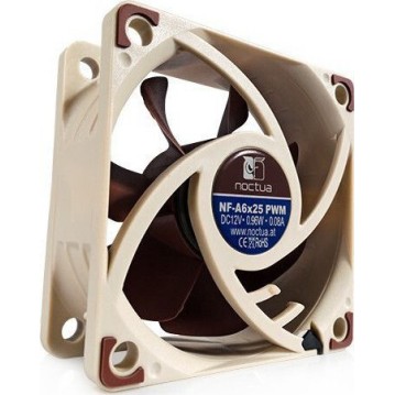 Noctua NF-A6x25 Case Fan 60mm με Σύνδεση 4-Pin PWM Καφέ