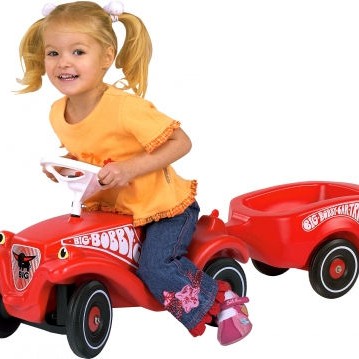 Παιδική Καρότσα Bobby Car Trailer Κόκκινη