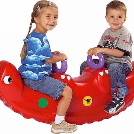 Big Κουνιστό Παιχνίδι Σαύρα για 12+ μηνών για Βάρος έως 50kg Κόκκινο