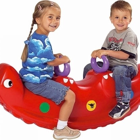 Big Κουνιστό Παιχνίδι Σαύρα για 12+ μηνών για Βάρος έως 50kg Κόκκινο