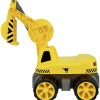 Big Maxi Digger Περπατούρα Ride On για 12+ Μηνών Κίτρινη