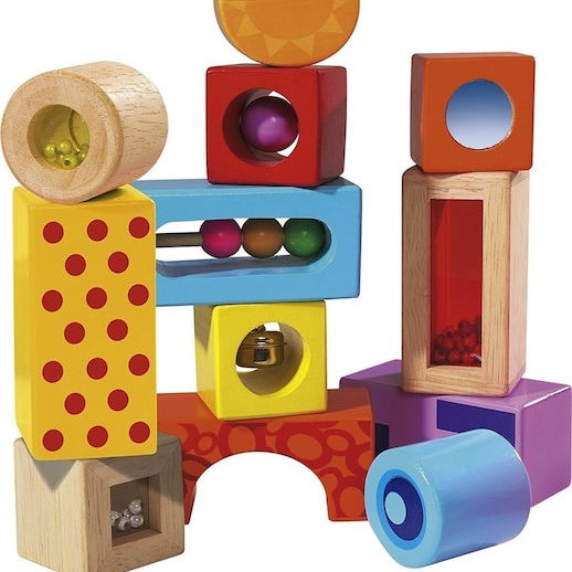 Eichhorn Τουβλάκια Building Blocks για 1+ Έτους 12τμχ