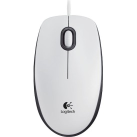 Logitech M100 Ενσύρματο Ποντίκι Λευκό