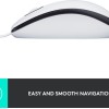 Logitech M100 Ενσύρματο Ποντίκι Λευκό