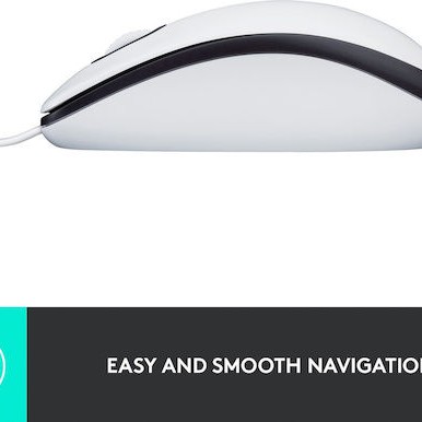 Logitech M100 Ενσύρματο Ποντίκι Λευκό