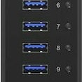 Icy Box USB 3.0 Hub 13 Θυρών με σύνδεση USB-A & Θύρα Φόρτισης και Εξωτερική Παροχή Ρεύματος