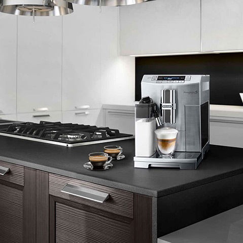 De'Longhi Autentica Αυτόματη Μηχανή Espresso 1450W Πίεσης 15bar για Cappuccino με Μύλο Άλεσης Ασημί