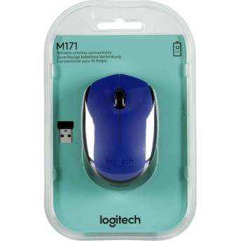 Logitech M171 Ασύρματο Mini Ποντίκι Μπλε